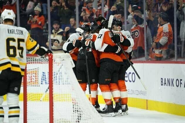 Bobby Brink delivers Flyers to chaotic shootout win over Penguins