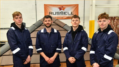Russell Roof Tiles believes apprentices are the future