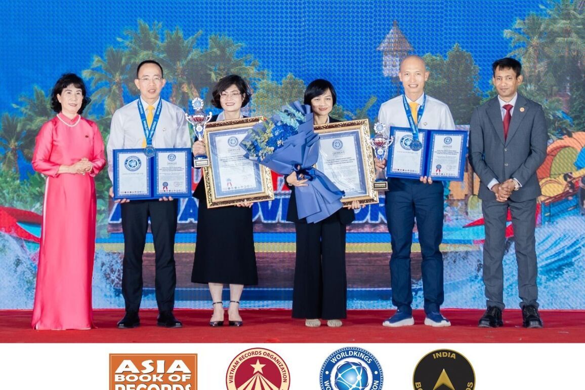 World Records Union Confers Two World Records to Sun Group of Vietnam for Its Newly Launched Aqua Adventure Park