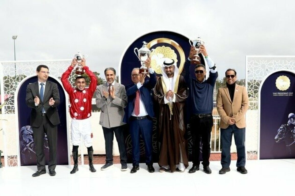 Colt 'Buraak' captures UAE President's Cup title for Purebred Arabian Horses in Morocco