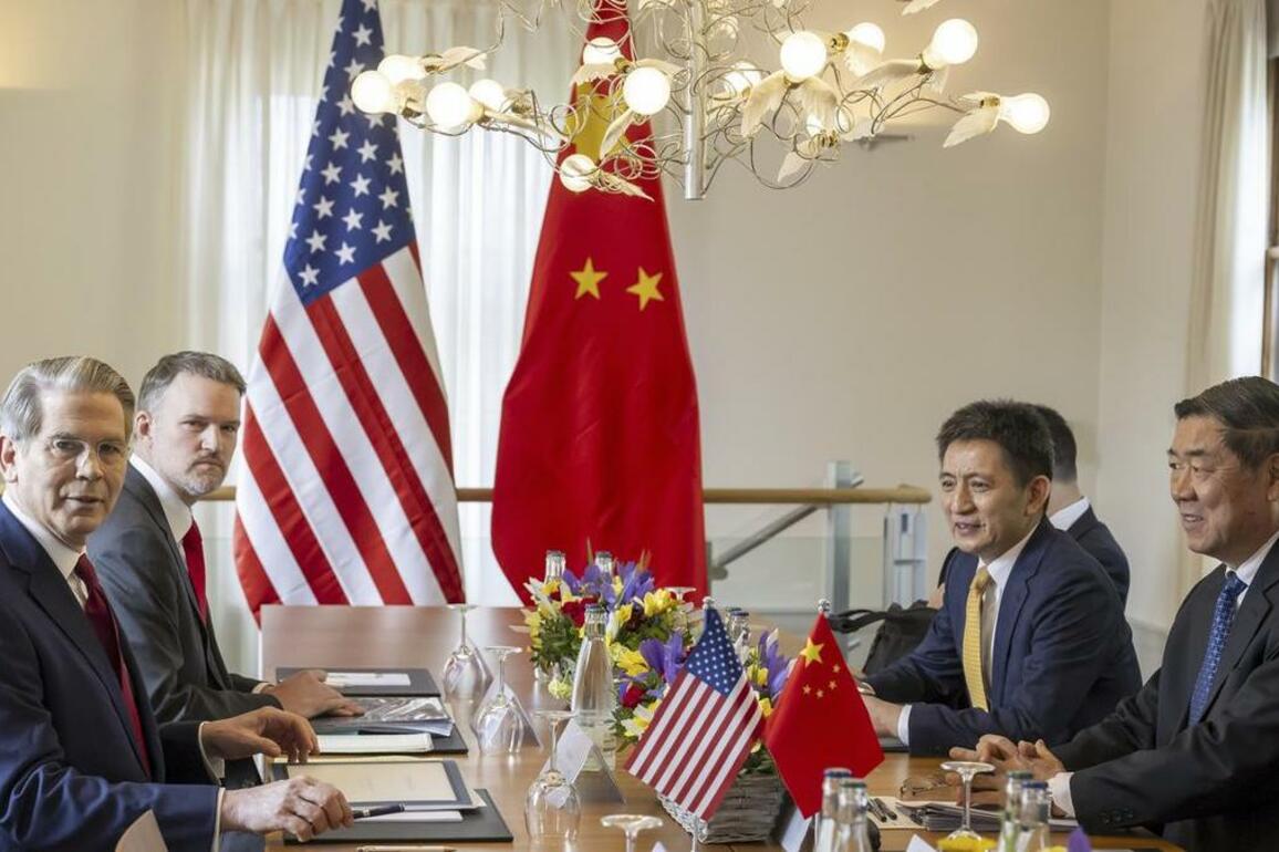 US and Chinese officials meet in the UK for trade talks