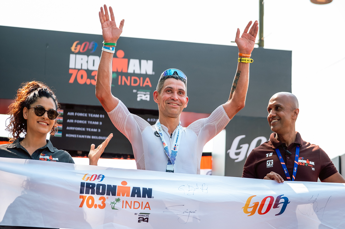 Uzbekistan's Konstantin Belousov, UK's Ellie Garrett claim top honours at IRONMAN 70.3 Goa
