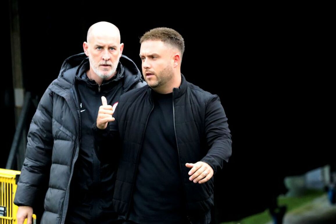 Gary Haveron makes his feelings known as Nathan Rooney returns as Larne manager