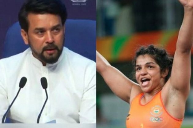 Sports Minister Anurag Thakur hails wrestler Sakshi Malik on gold medal win