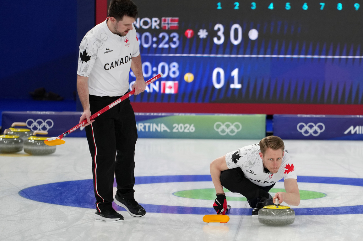 (MICO2026)ITALY-CORTINA D'AMPEZZO-OLYMPIC WINTER GAMES-CURLING-MEN-ROUND ROBIN-NOR VS CAN