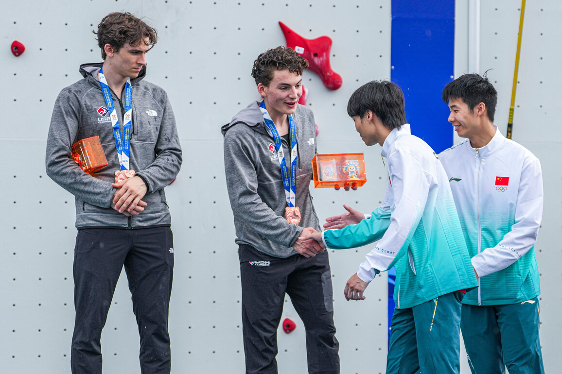 (SP)CHINA-CHENGDU-THE WORLD GAMES 2025-SPORT CLIMBING-MEN'S SPEED RELAY (CN)