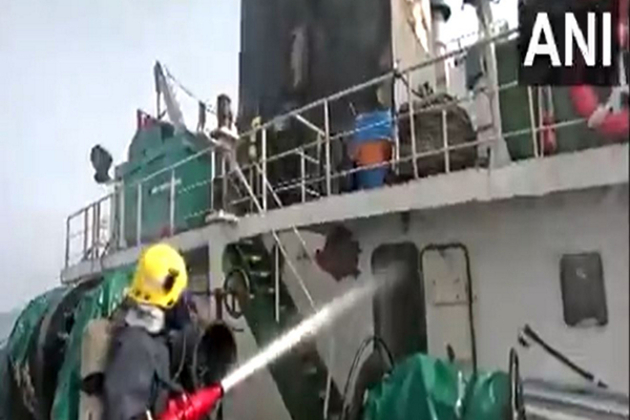 Indian Navy carries out firefighting, rescue operation on Palau-flagged tanker in Arabian Sea