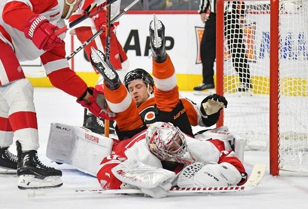 Sam Ersson, Flyers stave off Red Wings, 1-0