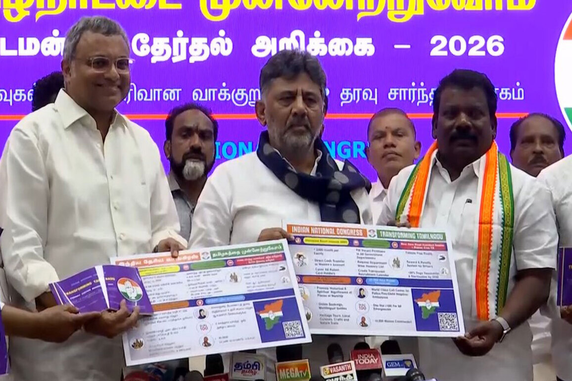 Congress unveils Tamil Nadu poll manifesto, promises Universal Basic Income, 3 lakh jobs and 10,000 women commandos