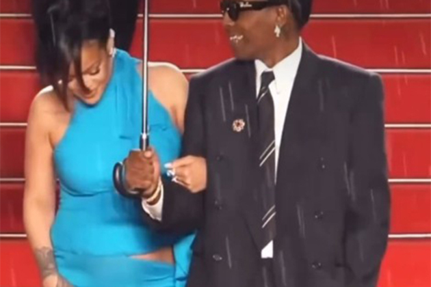 Rihanna stuns with her look at Cannes red carpet, flaunts baby bump in sky-blue dress