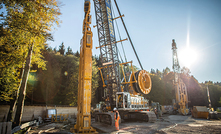  A BAUER MC 64 and a MC 96 duty-cycle crane are being used