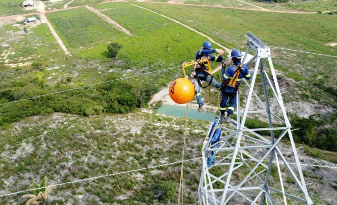 Construção da linha de energia do projeto de ouro Tocantinzinho, da GMining, no Pará/Divulgação