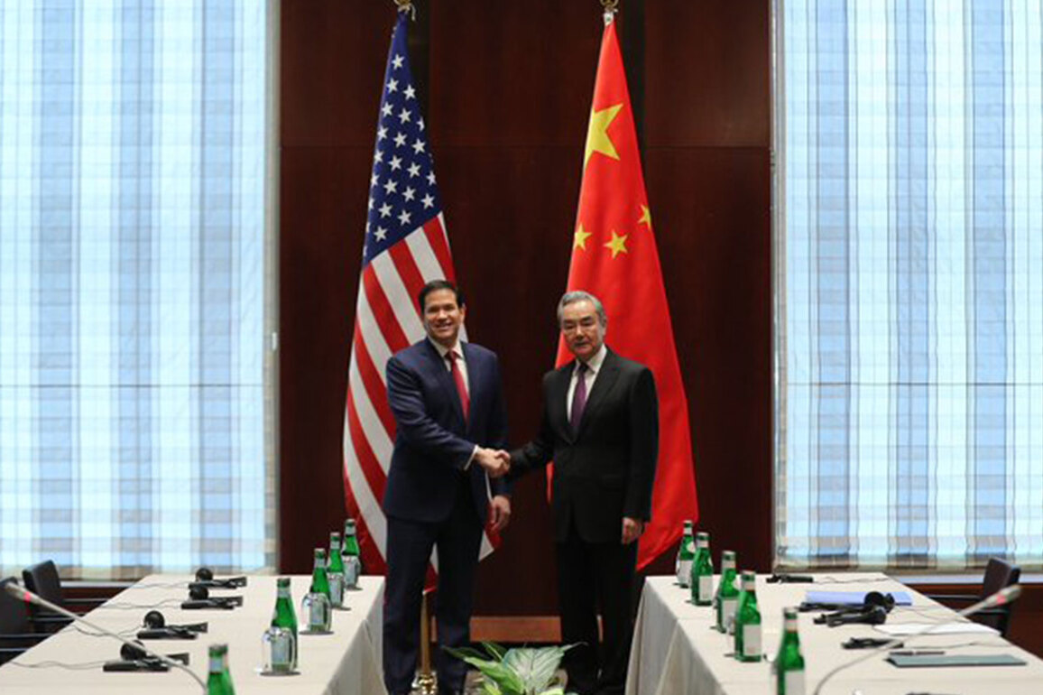 US Secy of State Marco Rubio meets Chinese FM Wang Yi