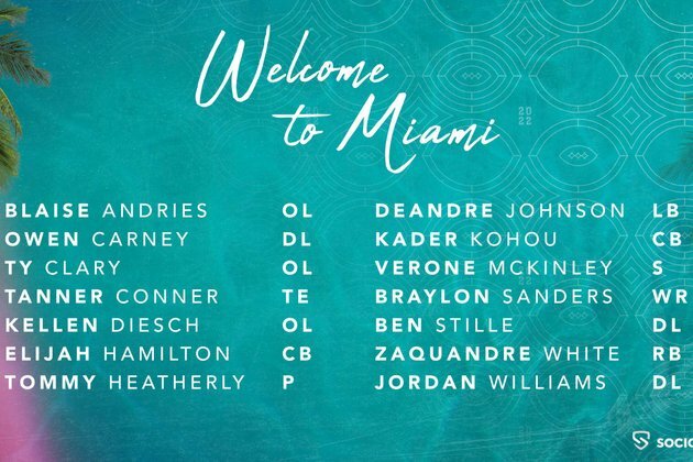 Roster Moves: Dolphins sign 14 undrafted college free agents