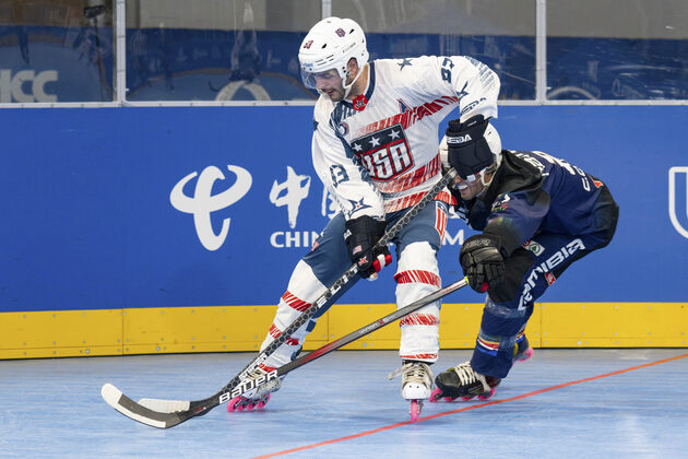 (SP)CHINA-CHENGDU-THE WORLD GAMES 2025-INLINE HOCKEY-MEN'S PRELIMINARY ROUND-USA VS NAM (CN)