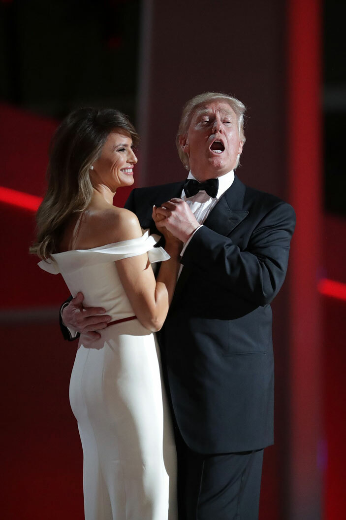 resident onald rump and first lady elania rump dance during the reedom all at the ashington onvention enter anuary 20 2017 in ashington  he ball is part of the celebrations following rumps inauguration hip omodevillaetty magesfp  hip omodevilla  etty mages orth merica  