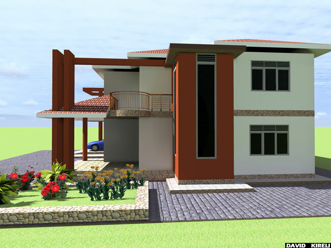 Yed House On A 45x95ft Plot, House Plans With Photos In Uganda