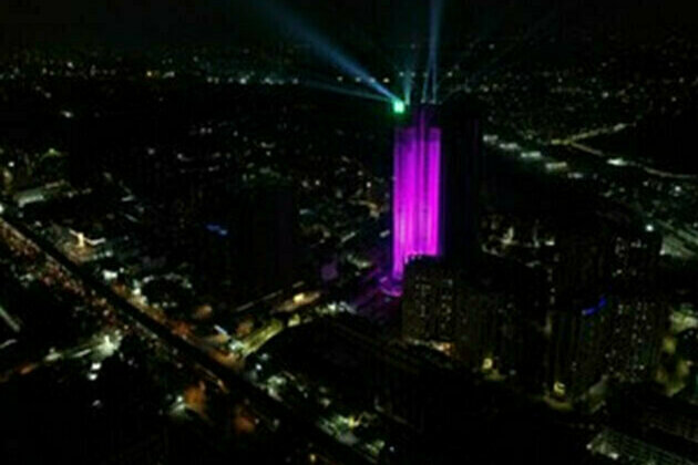 Bengaluru's Tallest - The Presidential Tower turns pink to celebrate women across the world