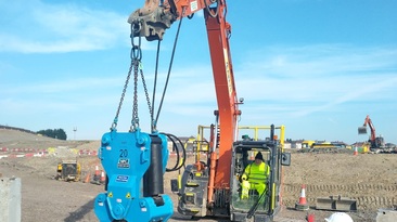 The Power Cropper is one of the selection of pile croppers supplied by NPC for use on the new Glasgow prison construction project