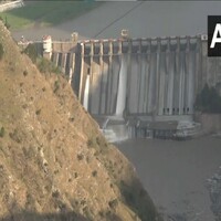 J-K: Gate of Salal dam in Reasi district opened