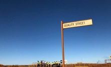  A street sign at FMG's Cloudbreak mine