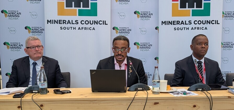 MCSA president Paul Dunne, MCSA chief executive Mzila Mthenjane, MCSA acting chief economist Bongani Motsa