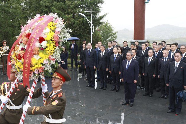 DPRK-PYONGYANG-CHINA-LI QIANG-CHINESE PEOPLE'S VOLUNTEER ARMY MARTYRS-HOMAGE
