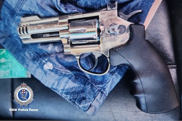 Revolver, Spear, and Drugs Found in Car as Wanted Man Arrested in Sydney