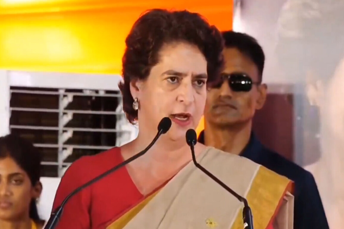 Priyanka Gandhi slams NDA govt's Mukhyamantri Mahila Rojgar Yojana, calls it "attempt to buy"