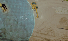 A drone's eye view of a construction site