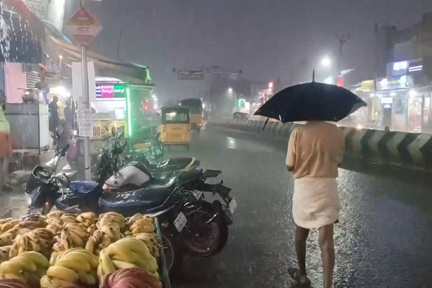 IMD forecasts moderate rain with thunderstorms and lightning across Tamil Nadu