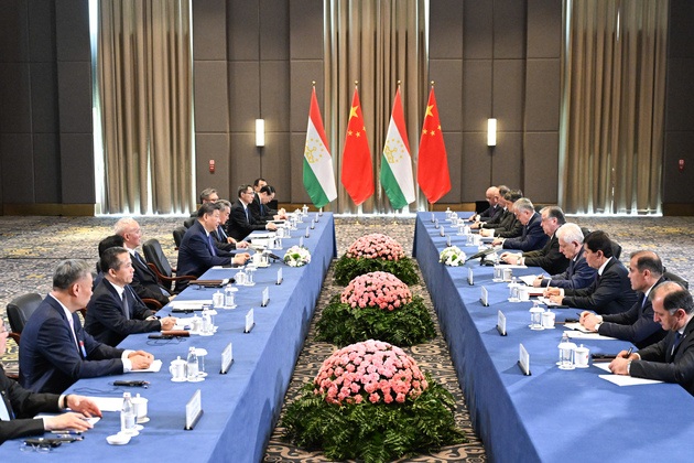 KAZAKHSTAN-ASTANA-CHINA-XI JINPING-TAJIK PRESIDENT EMOMALI RAHMON-MEETING