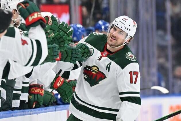 Marcus Foligno's first hat trick carries Wild past Maple Leafs