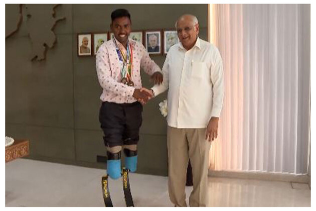 Gujarat govt extends Rs 14 Lakh CSR support to para-athlete Gagdas Parmar for prosthetic legs