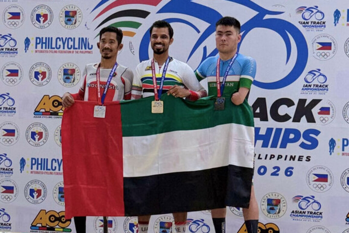 UAE raises its medal tally to 8 at Asian Track Cycling Championships