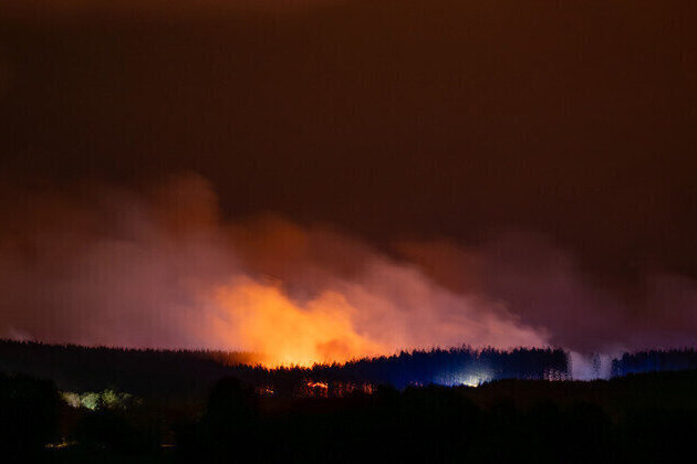 Belgium battles record wildfire near German border 