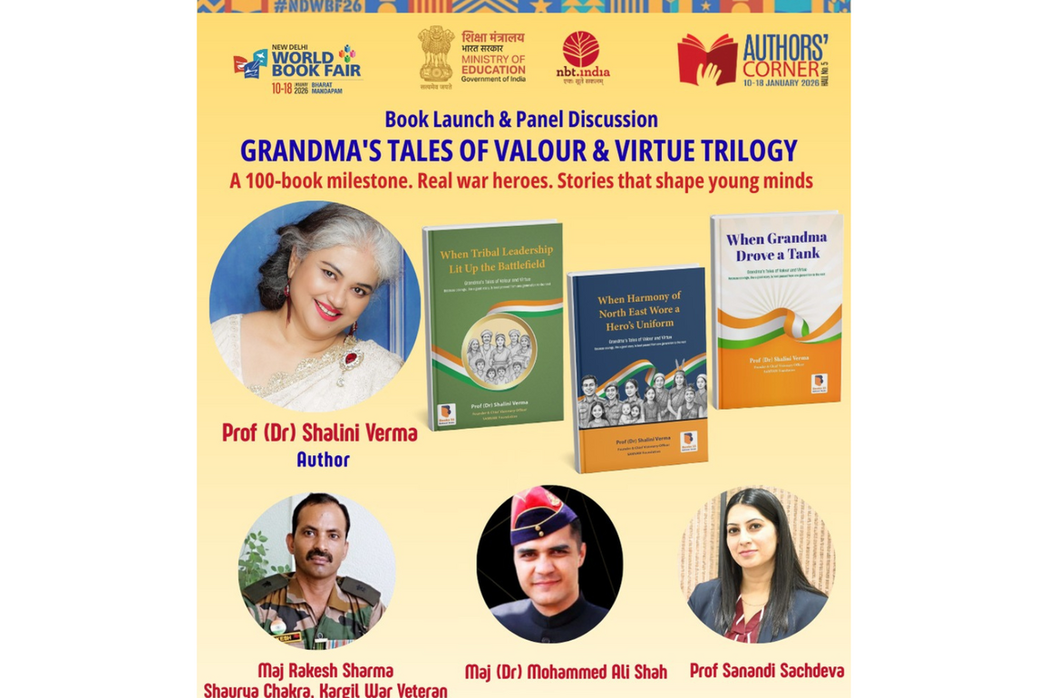 Prof Dr Shalini Verma Enters 100-Book Authors' Club with Launch of Indian Military History Trilogy