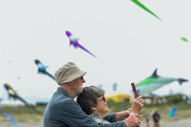Album: People enjoy the Otaki Kite Festival in New Zealand