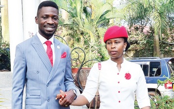 Barbie Kyagulanyi muka Bobi Wine agenze mu Amerika