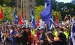 Unions march, industry condemns