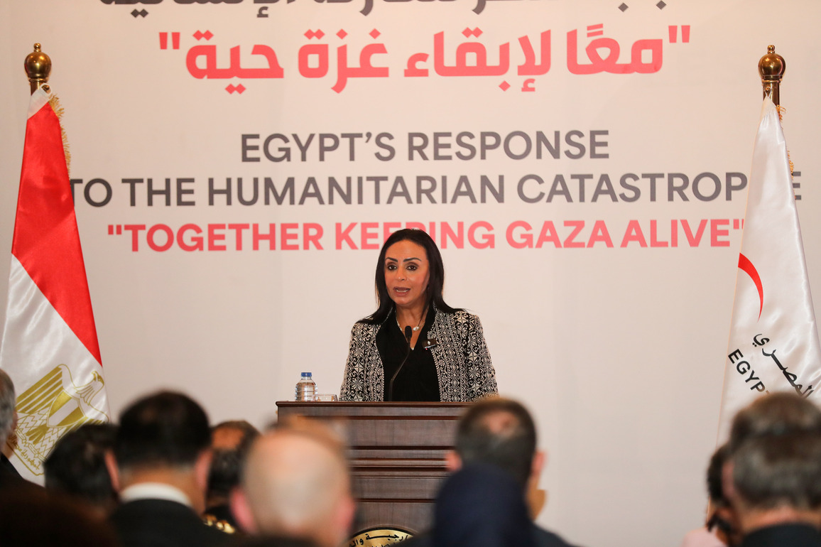 EGYPT-CAIRO-RED CRESCENT-GAZA HUMANITARIAN AID-EFFORT