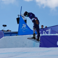 (SP)ITALY-CORTINA D'AMPEZZO-PARALYMPIC WINTER GAMES-PARA SNOWBOARD-MEN'S BANKED SLALOM-LL1
