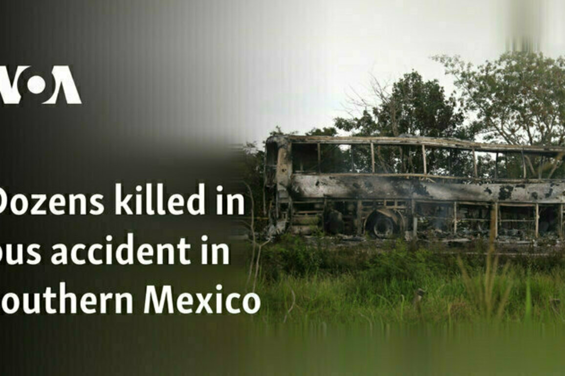 Dozens killed in bus accident in southern Mexico 