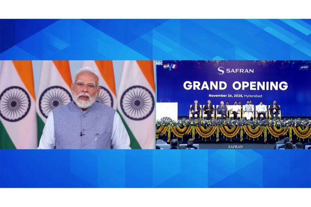 PM Modi inaugurates India's first global MRO facility of Safran in Hyderabad