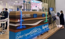 Santos' Moomba CCS model at the Australia pavilion at COP26. 