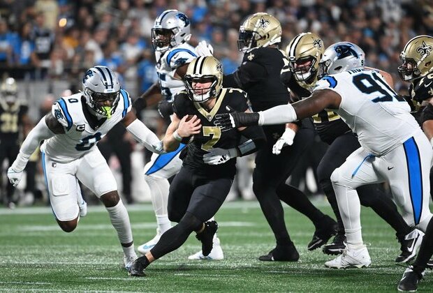 Saints ride defense to victory over Panthers