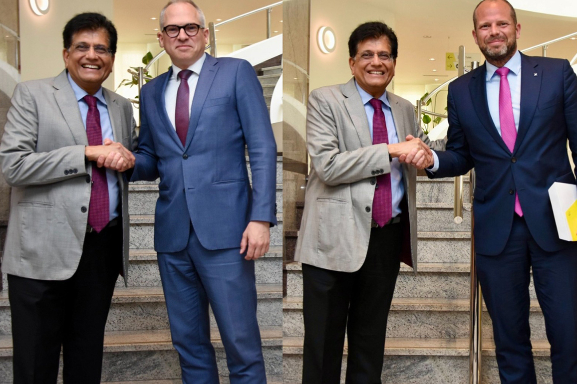Piyush Goyal meets Belgian Defence Minister, Minister-President of Flanders