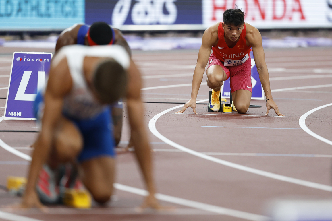 (SP)JAPAN-TOKYO-ATHLETICS-WORLD ATHLETICS CHAMPIONSHIPS-MEN'S DECATHLON-400M