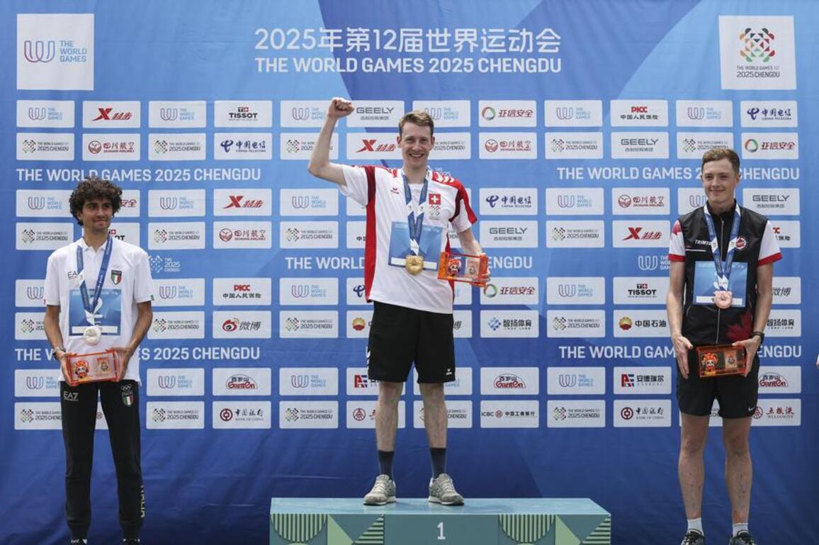 Switzerland's Rancan wins first gold of Chengdu World Games (updated)