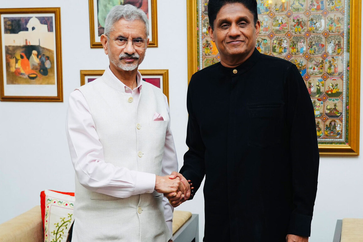 EAM Jaishankar holds talks with SL Leader of Opposition on reconstruction aid by India post Cyclone Ditwah